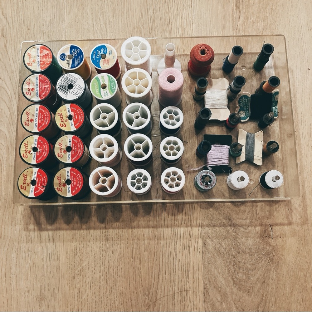 Assorted Sewing Thread and Bobbin Organizer - Multicolor